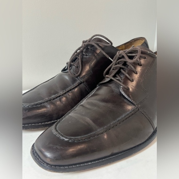 Cole Haan 11.5 Brown Derby Classic Dress Shoes Full Grain Leather Business - Picture 4 of 14